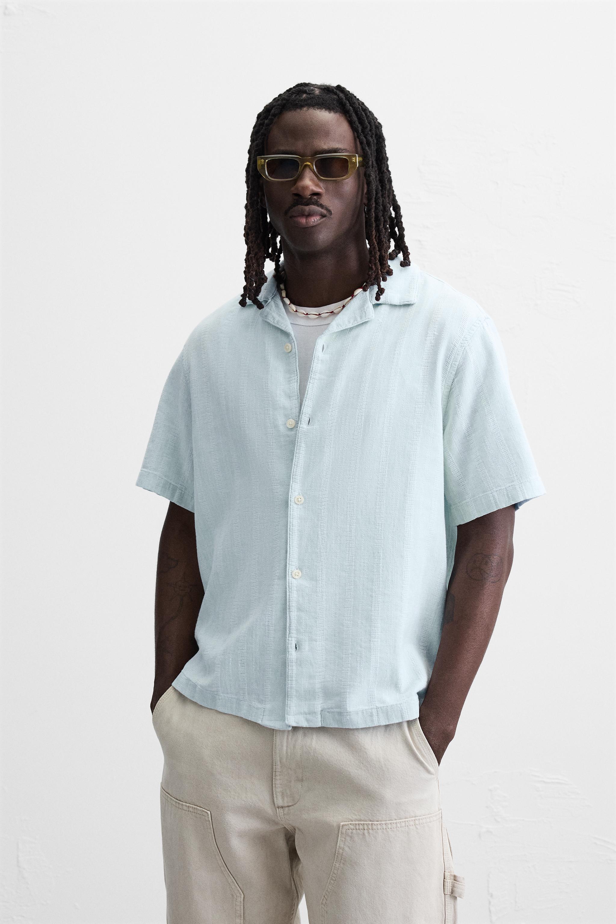 JACQUARD STRIPED SHIRT